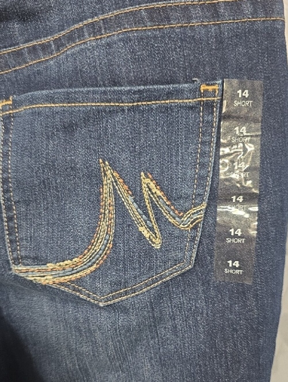 Maurices Dark Indigo Boot Cut Jeans- 14 Short - Picture 7 of 8